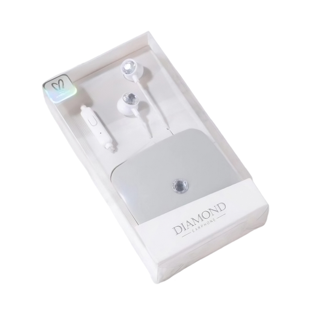 Keeka Earphones 3.5mm Q35, Silver