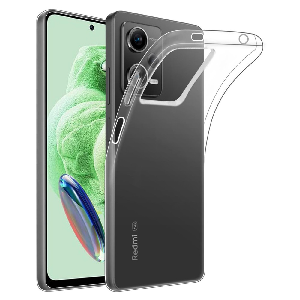 Helmet Case TPU Soft Redmi Note 12 5G, Clear