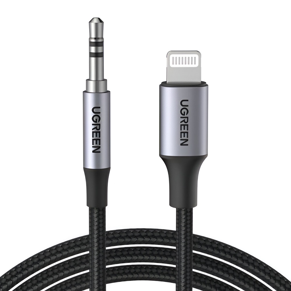 UGREEN Cable AUX Lightning to 3.5mm 1M MFI US315, Black