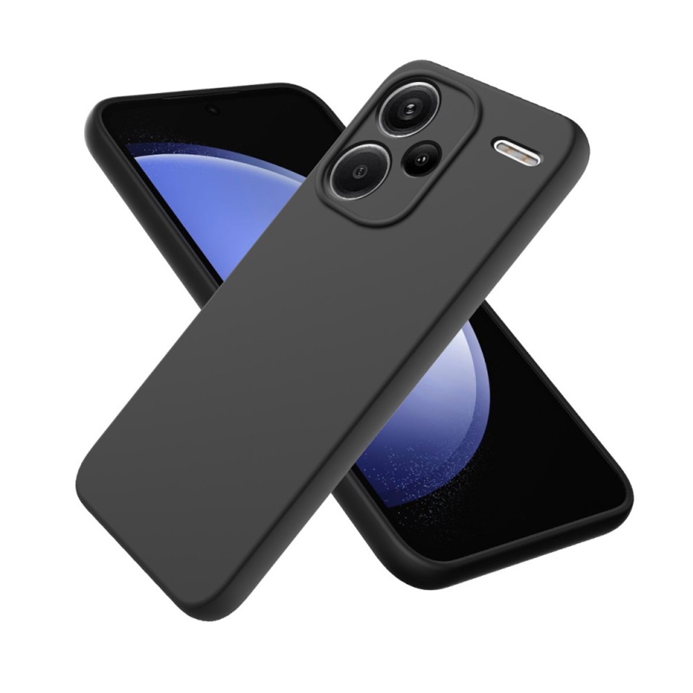 Helmet Case Liquid Silicone Redmi Note 13 Pro Plus 5G, Black