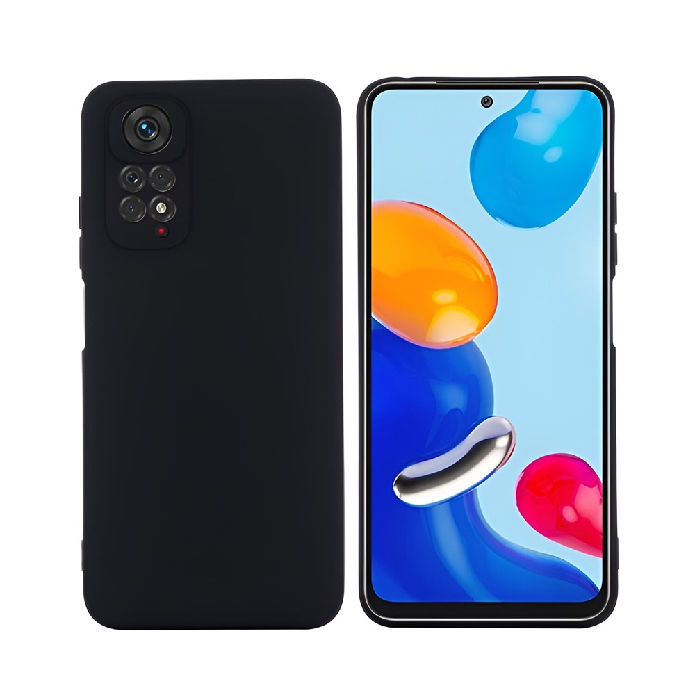 Helmet Case Liquid Silicone Xiaomi Redmi Note 11, Black
