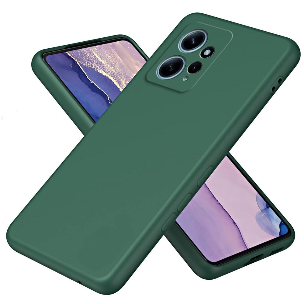 Helmet Case Liquid Silicone Redmi Note 12 4G, Green