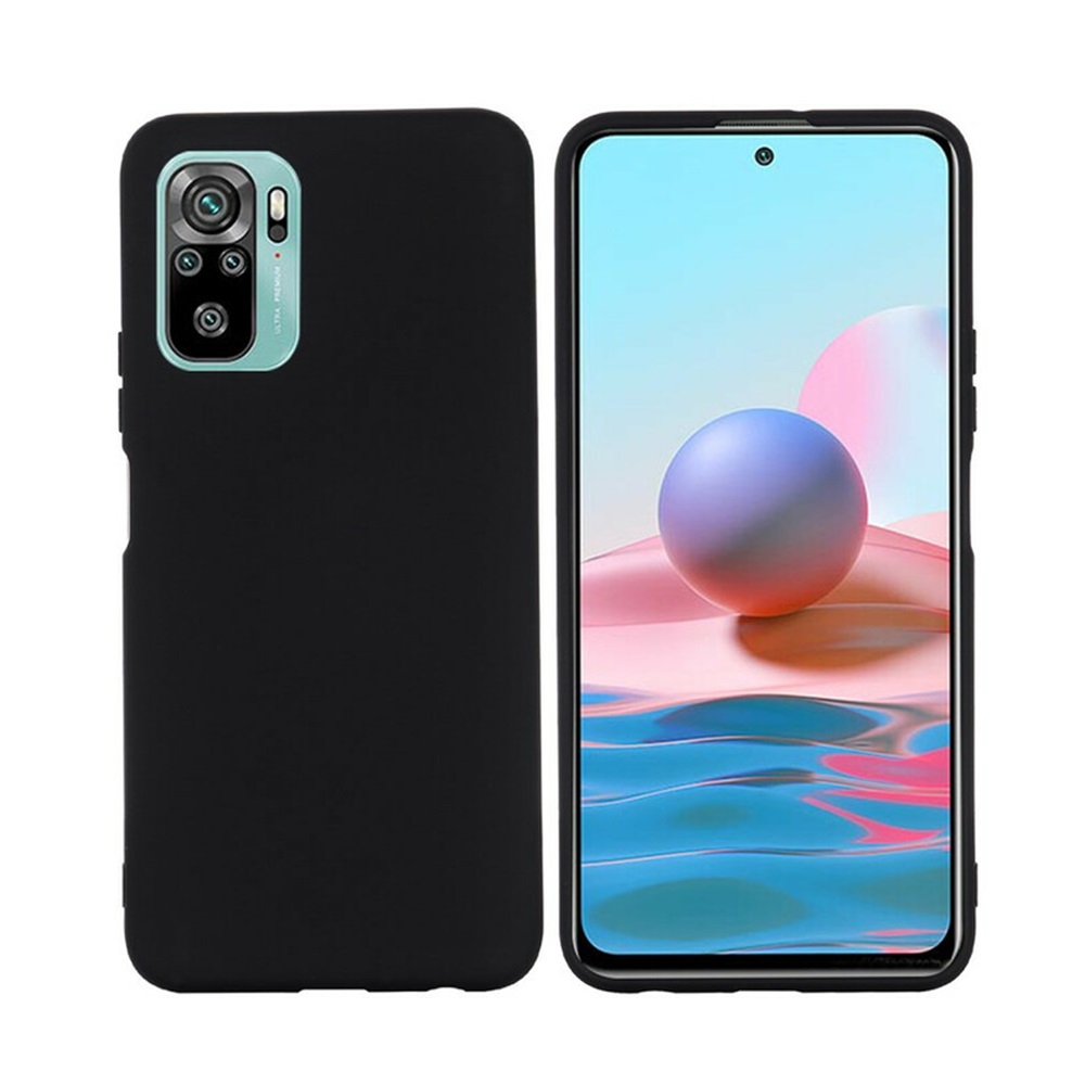 Helmet Case Liquid Silicone Xiaomi Redmi Note 10/10S, Black
