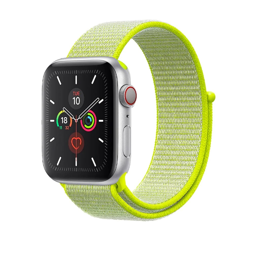 Apple Watch Nylon Loop Strap 42/44/45mm Neon Green