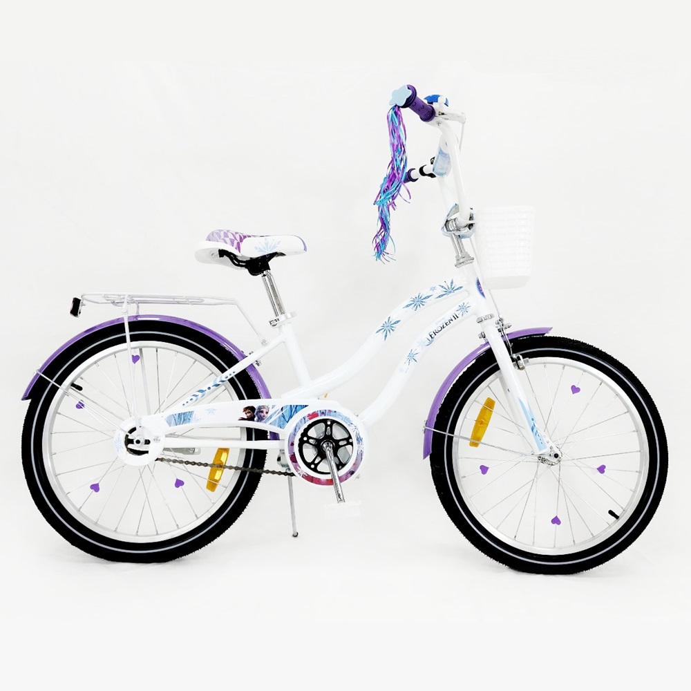 Frozen Children's Bicycle, 20",Steel frame, Aluminum rim, Ring, Hand brake, White