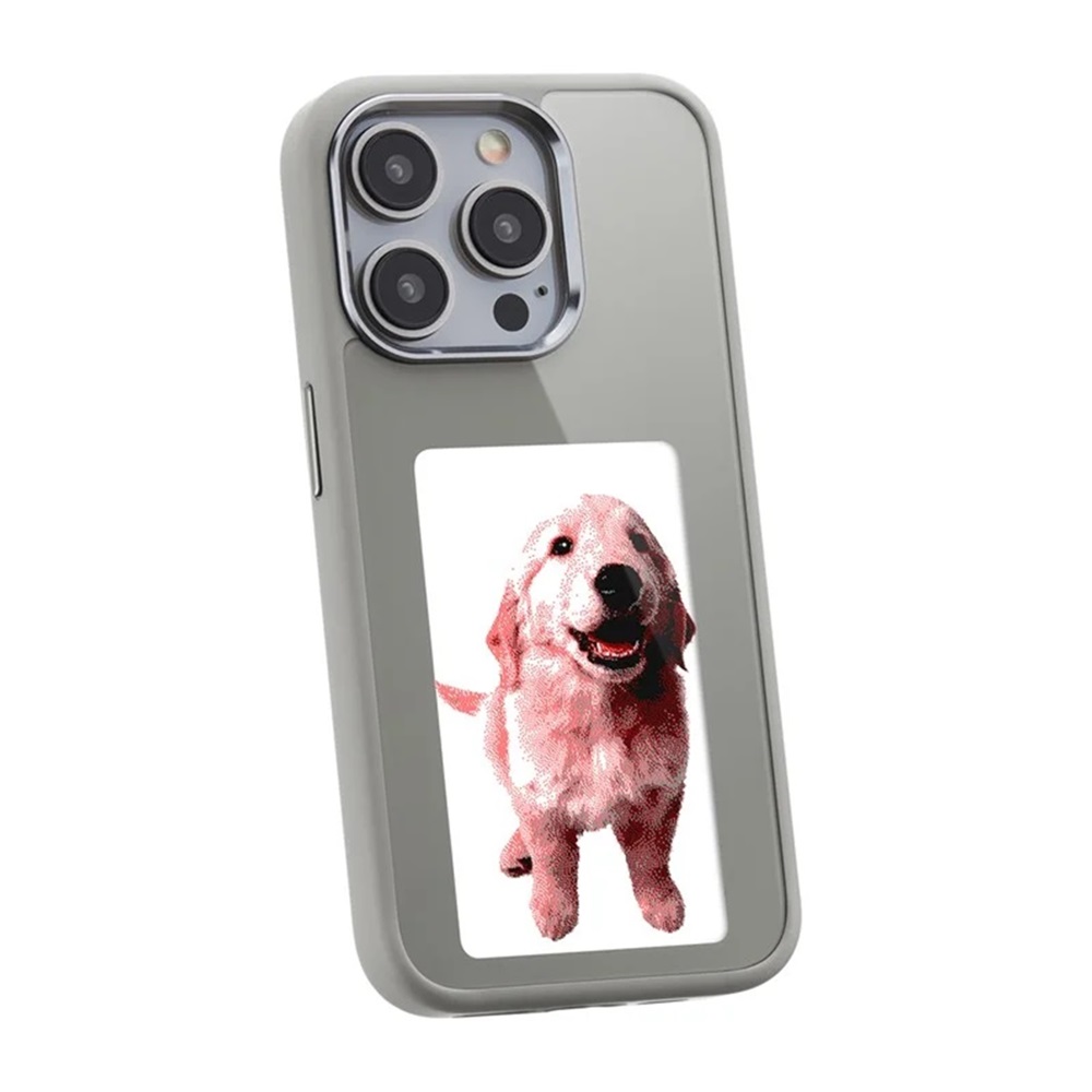 DIY Ink Screen Phone Case, 14 Pro Max,Grey