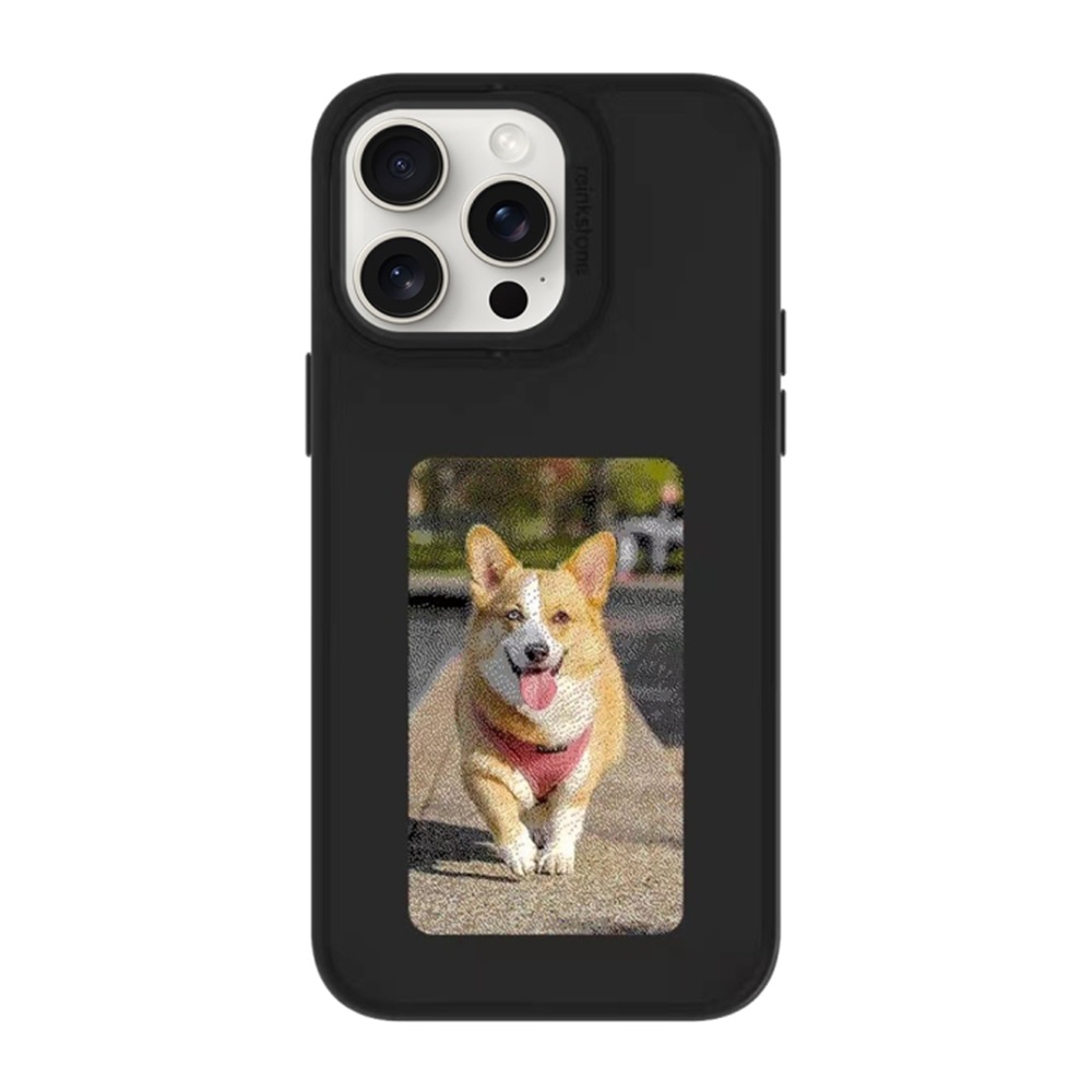 DIY Ink Screen Phone Case, 15 Pro,Black