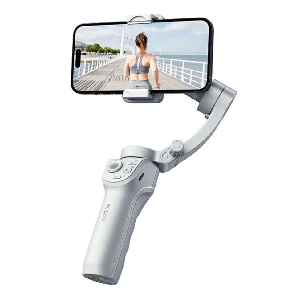 Yesido Phone Gimbal Stabilizer 360 Ai Auto Face Tracking (SF18), White