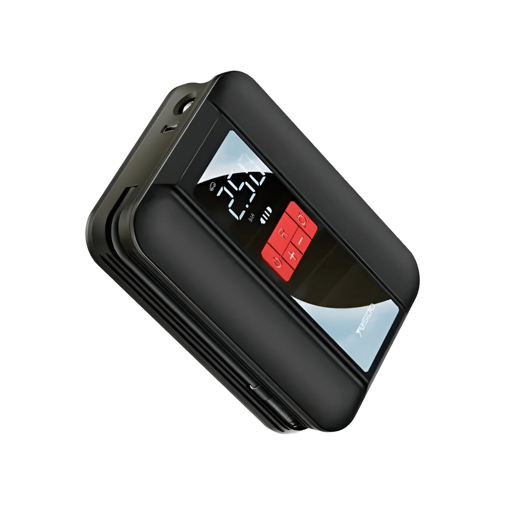 Yesido Air Pump Multifunction 22 cylinders, 2 mins from 2.0 to 2.5 Bar VC04, Black 