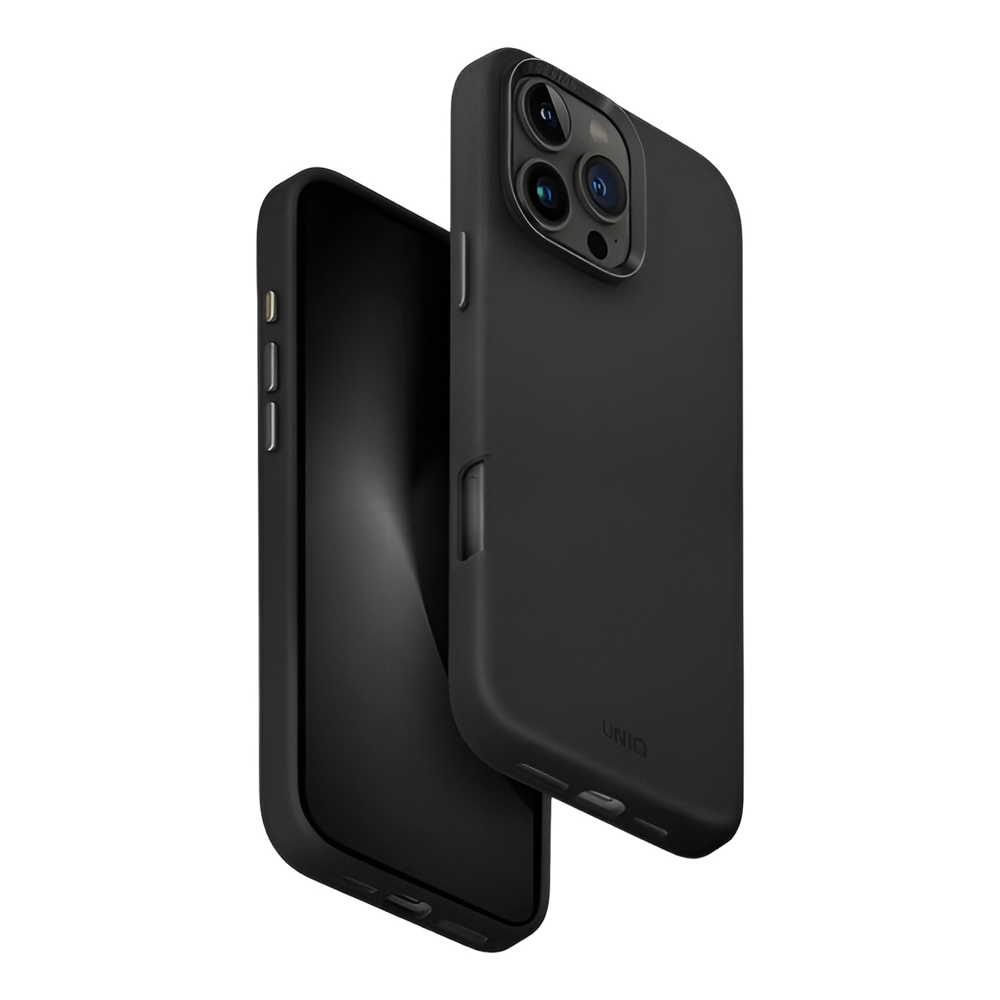 Uniq Case Hybrid Lyden for iPhone 16 Pro with Magklick charging, Black