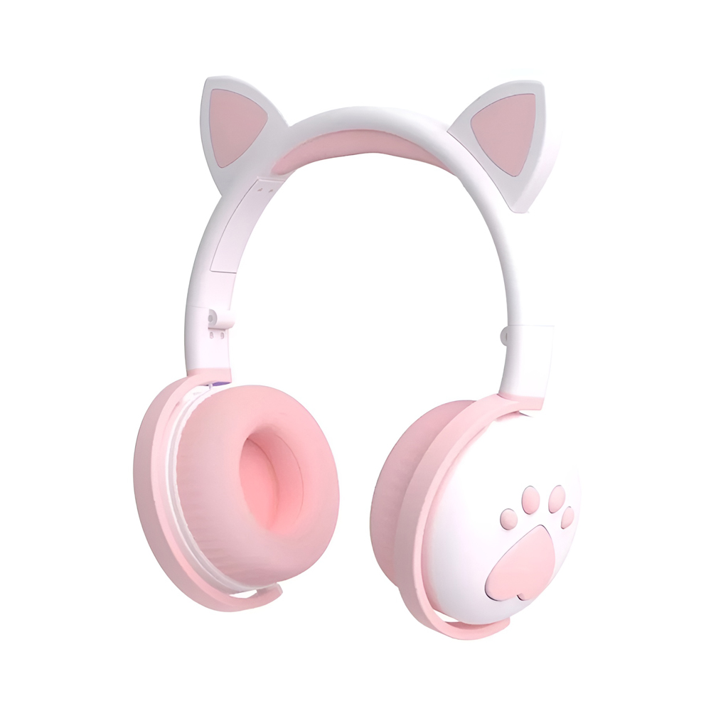 Keeka On-Ear Headphones with MIC Bluetooth BK1, White (Damaged Box)