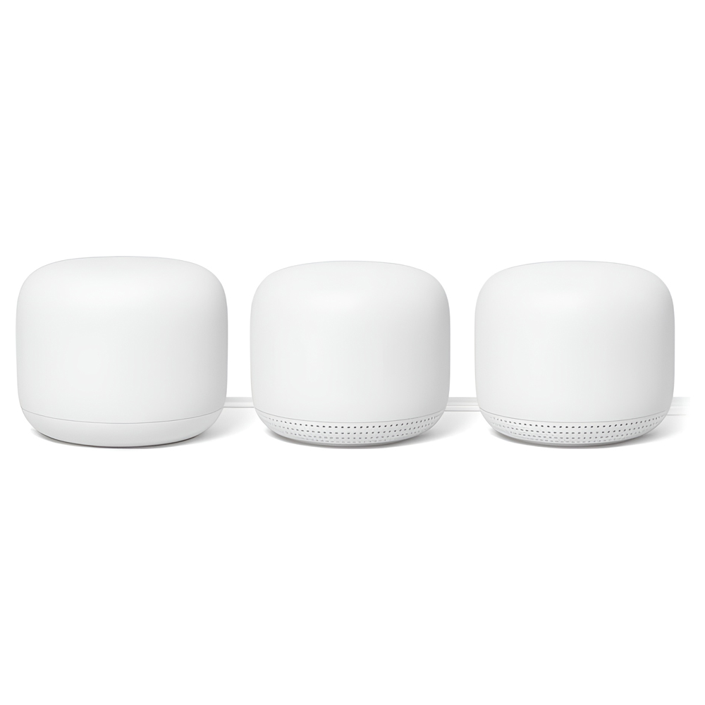 Google Nest WiFi Router and Point (3 pack) White
