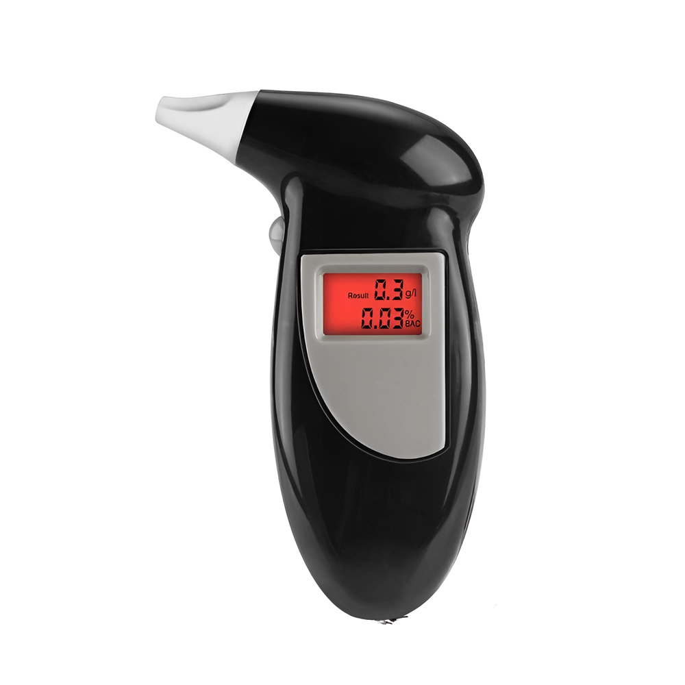 Portable Digital Alcohol Tester LCD Digital Display, Black