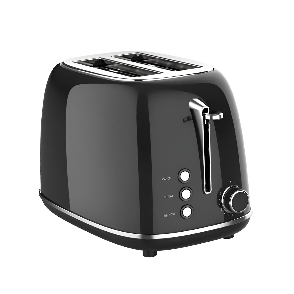 Toaster Retro,Inox, 800W, KSC-1542, Black