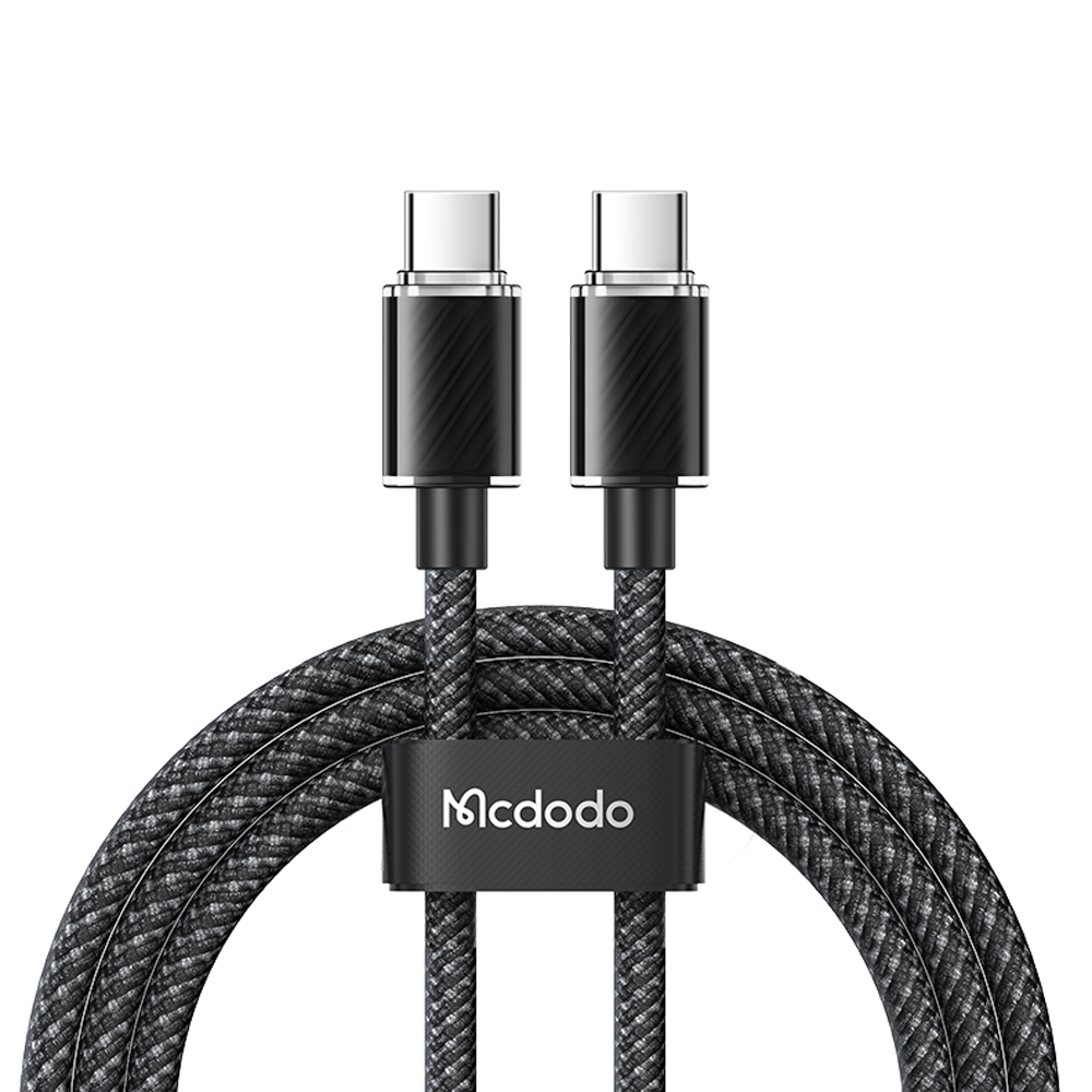 Mcdodo Cable Dichromatic Series Type-C to Type-C 5A 100W 1.2m, Black