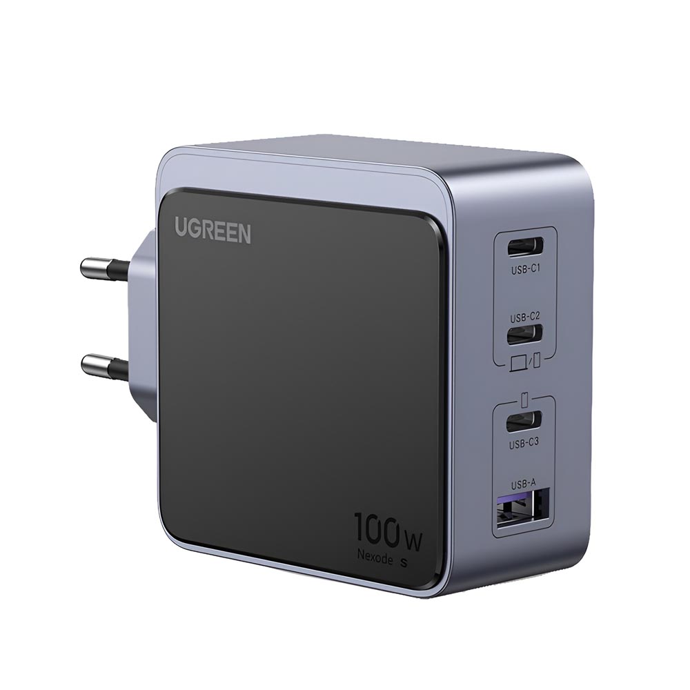 UGREEN Nexode GaN S Charger 3*Type-C+1*USB-A 100W X565, Black