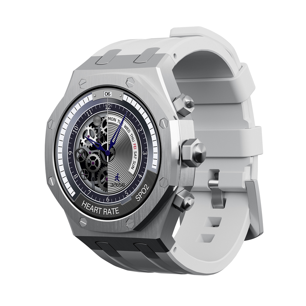 Charome Smart Watch HD Call T12 Amoled, Silver