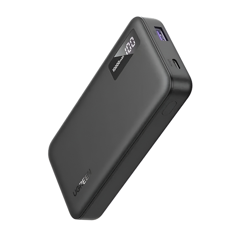 UGREEN Power Bank with Digital Display, 10000mAh, 22,5W, Black