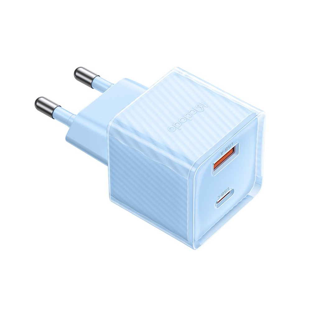 Mcdodo GAN Series 1*USB-A+1*Type-C 33W, Blue