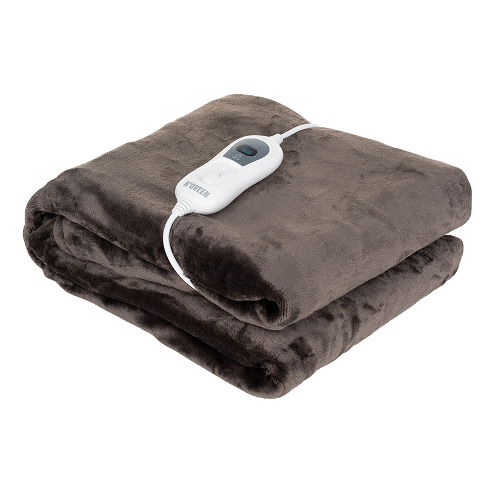 NOVEEN Electric Heated Blanket EB640 Brown & Beige 160x120 cm