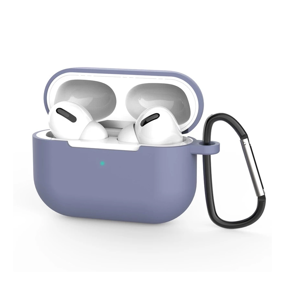 Helmet Case Silicone Airpods Pro 2, Lavander Gray