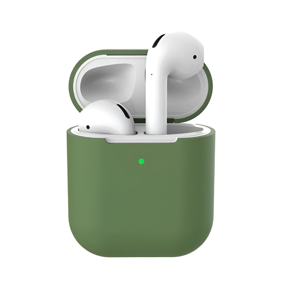 Helmet Case Silicone Airpods 2, Darck Green