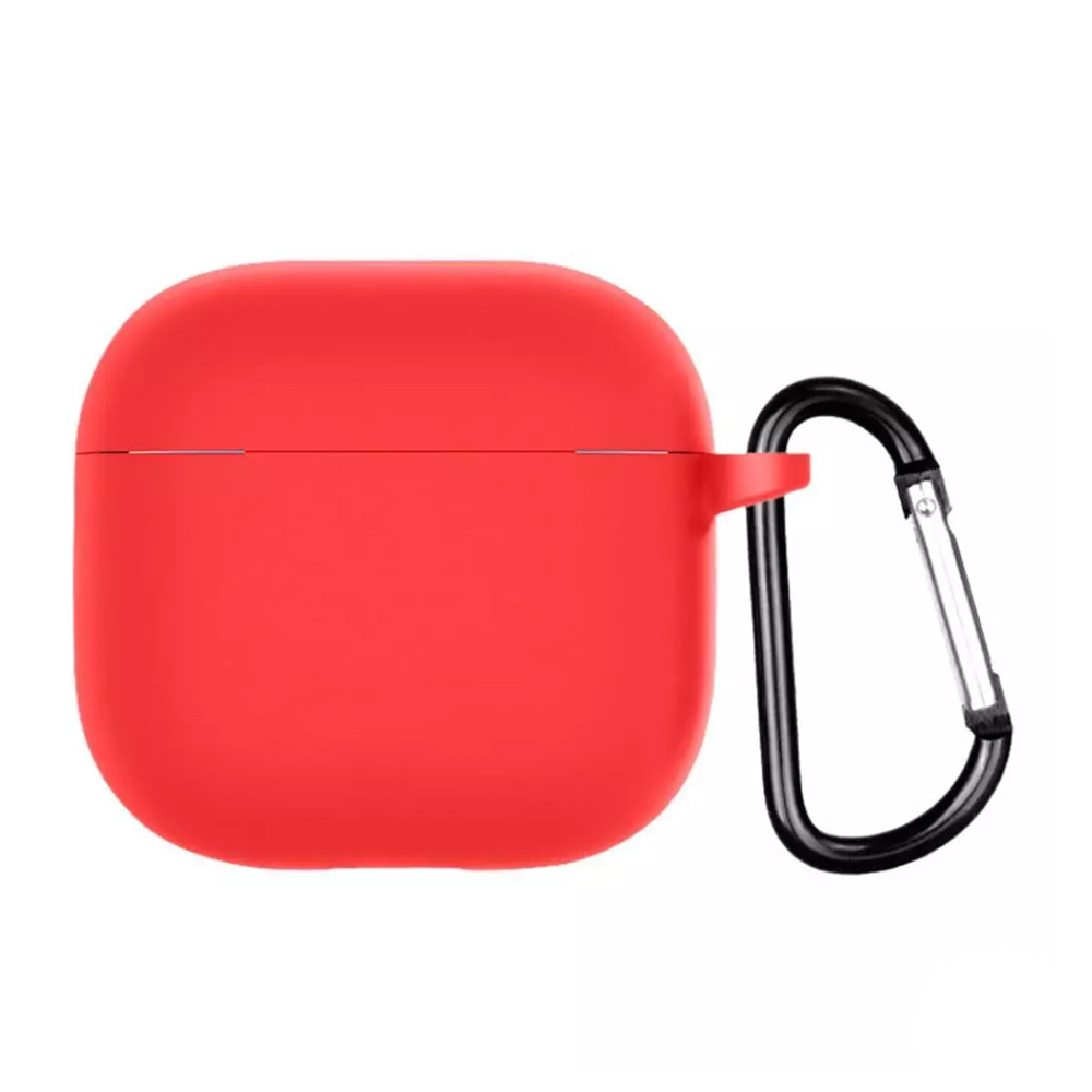 Helmet Case Silicone Airpods 4, Rose Red