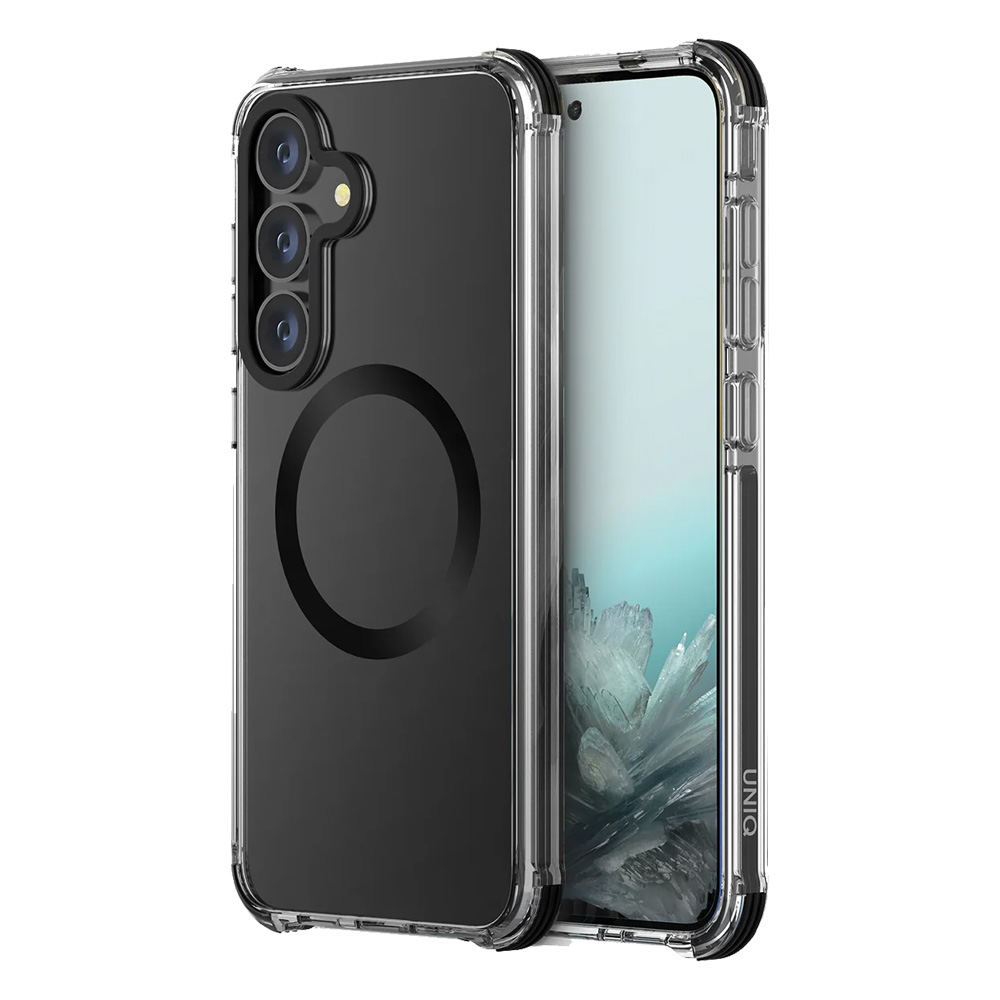 Uniq Case for Samsung S25 Plus Combat Carbon Magclick, Black