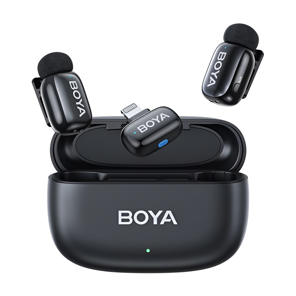 Boya Wireless Microphone Mini 15 2.4GHz Lightning Connector, Black