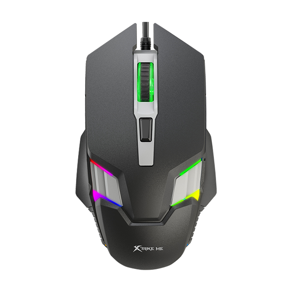 Xtrike Me Mouse Gaming  GM-110 Wired,  Elite RGB, Black/Grey/Red/Blue