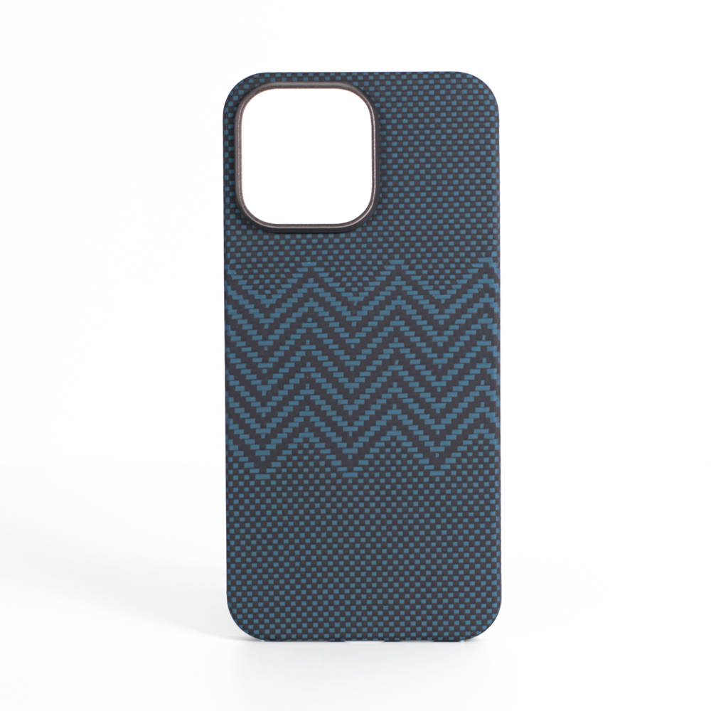 VANTA Case Carbon Ring Weaving M Magsafe for  iPhone 16, M-Blue