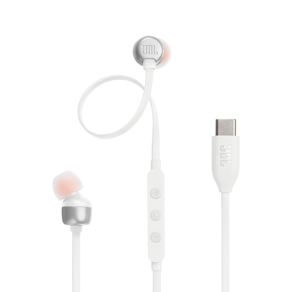 JBL Earphones Type-C with Mic Tune 310C, White