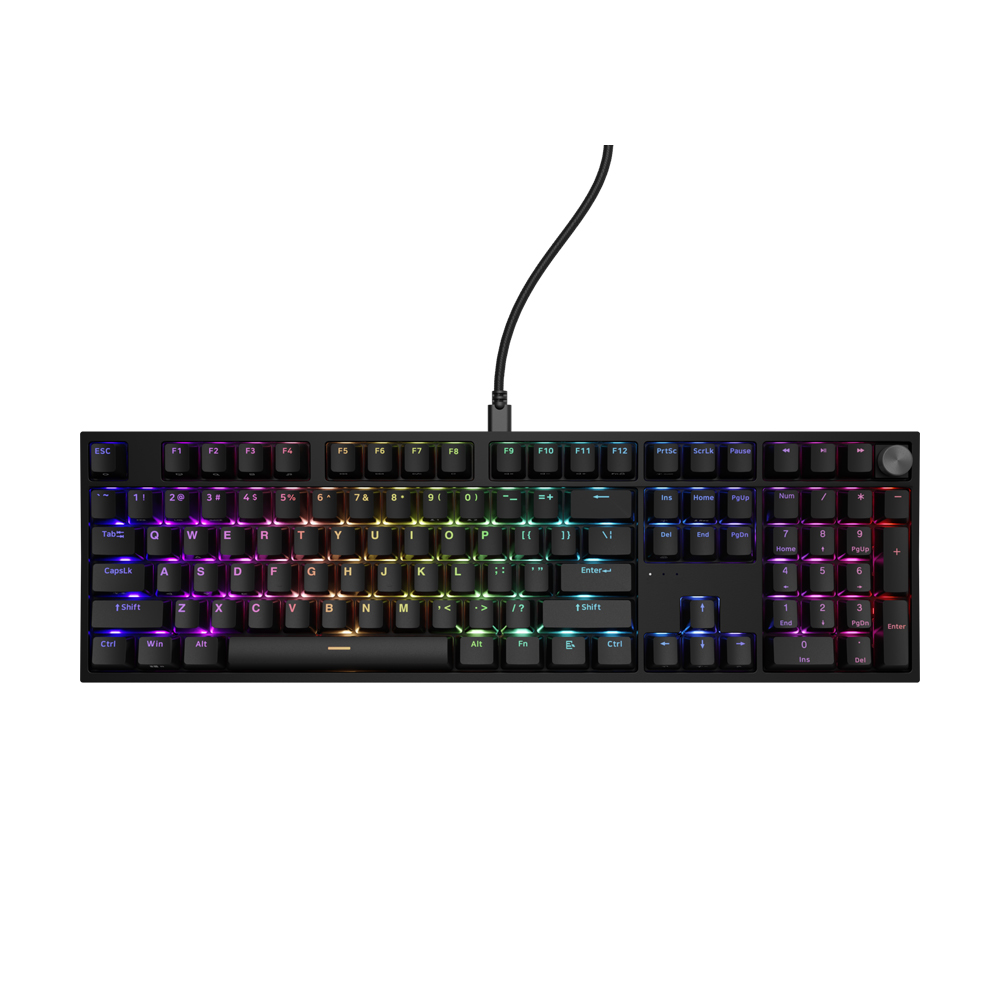 Genesis Mechanical Keyboard Thor 404 US Layout RGB Backlight Mechanical Black Oetemu Peach Silent