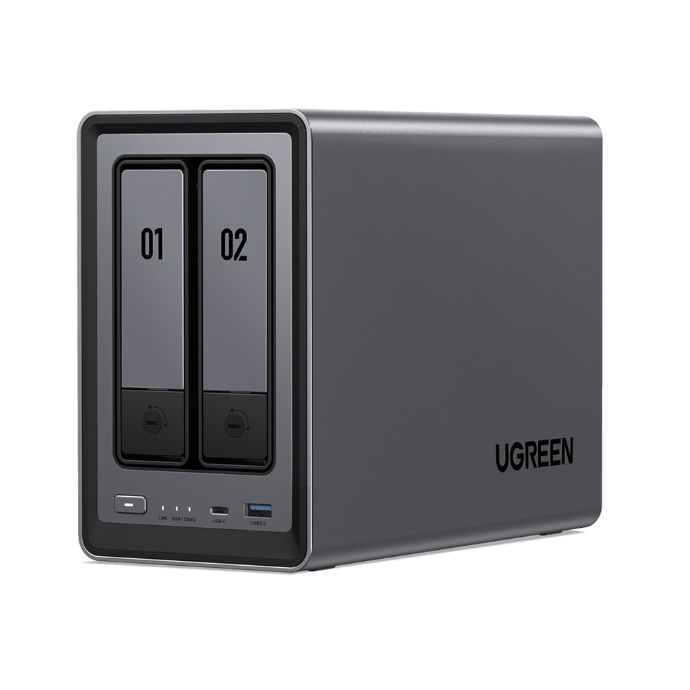 UGREEN Network Attached Storage DXP2800 2-Bay (Diskless) EU, Black