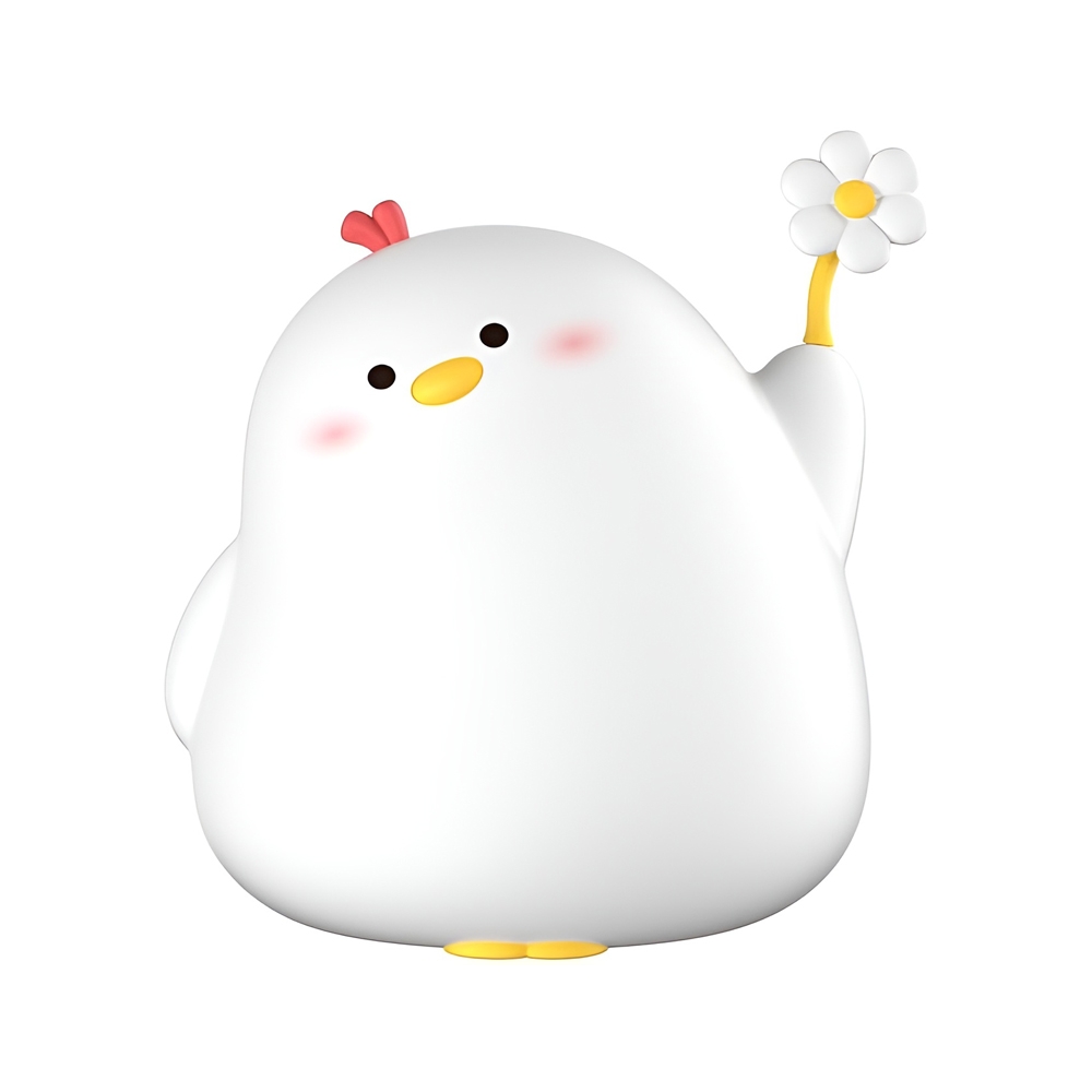 Cute Series Night Light Chicken, White