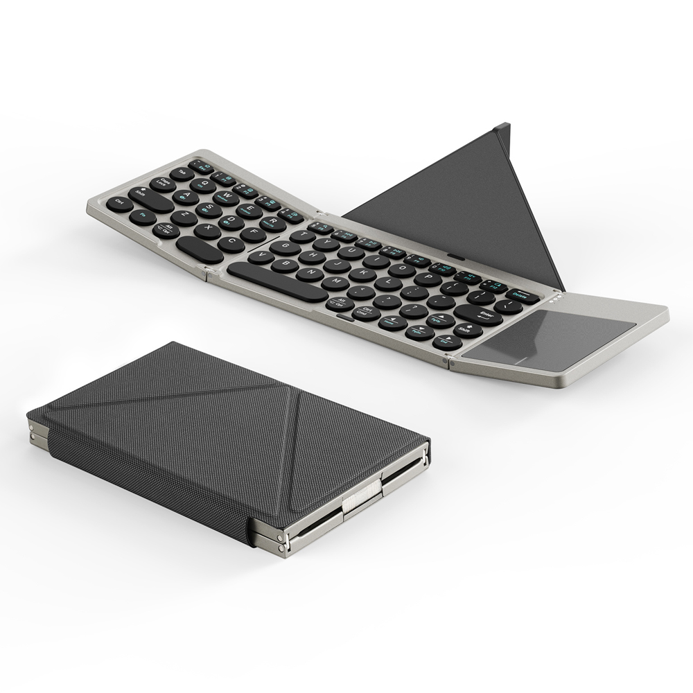 DUX DUCIS Bluetooth Tri-fold Touch Keyboard OK Flip Series