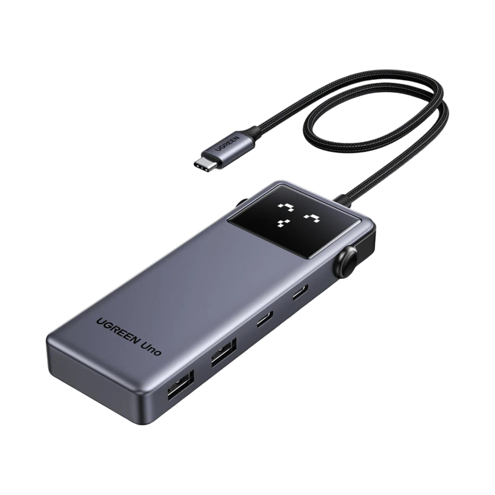UGREEN HUB 6in1 USB-C To 4K@60Hz HDMI+2*USB-A 3.2+2*Type-C+1*Type-C 10 Gbps Series Uno | CM888, Grey
