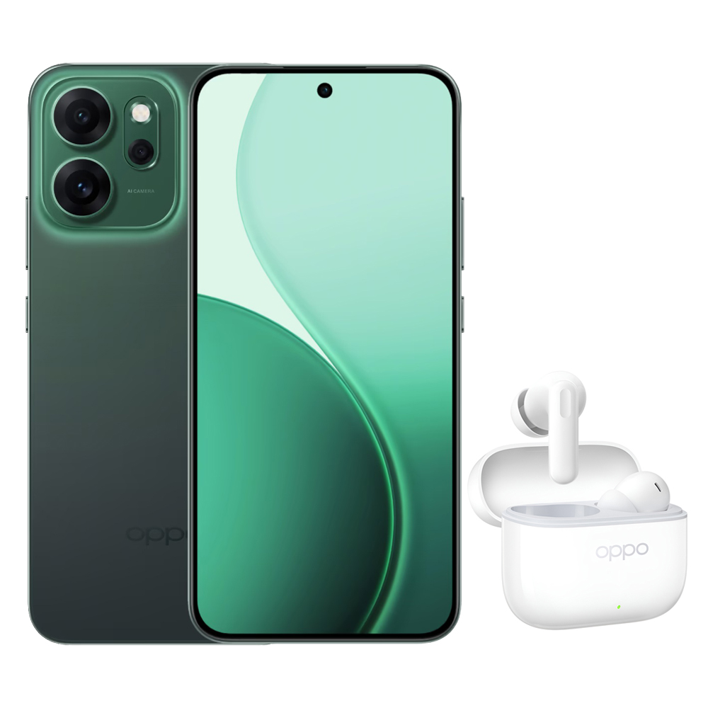 OPPO Reno 14F 5G 8/256GB Luminous Green + Oppo TWS Headphones Enco Buds 3 Pro