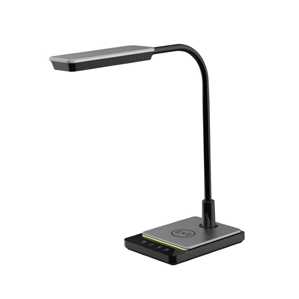 Maxcom Led Lamp ML3100 with 10W Inductive Charger Black