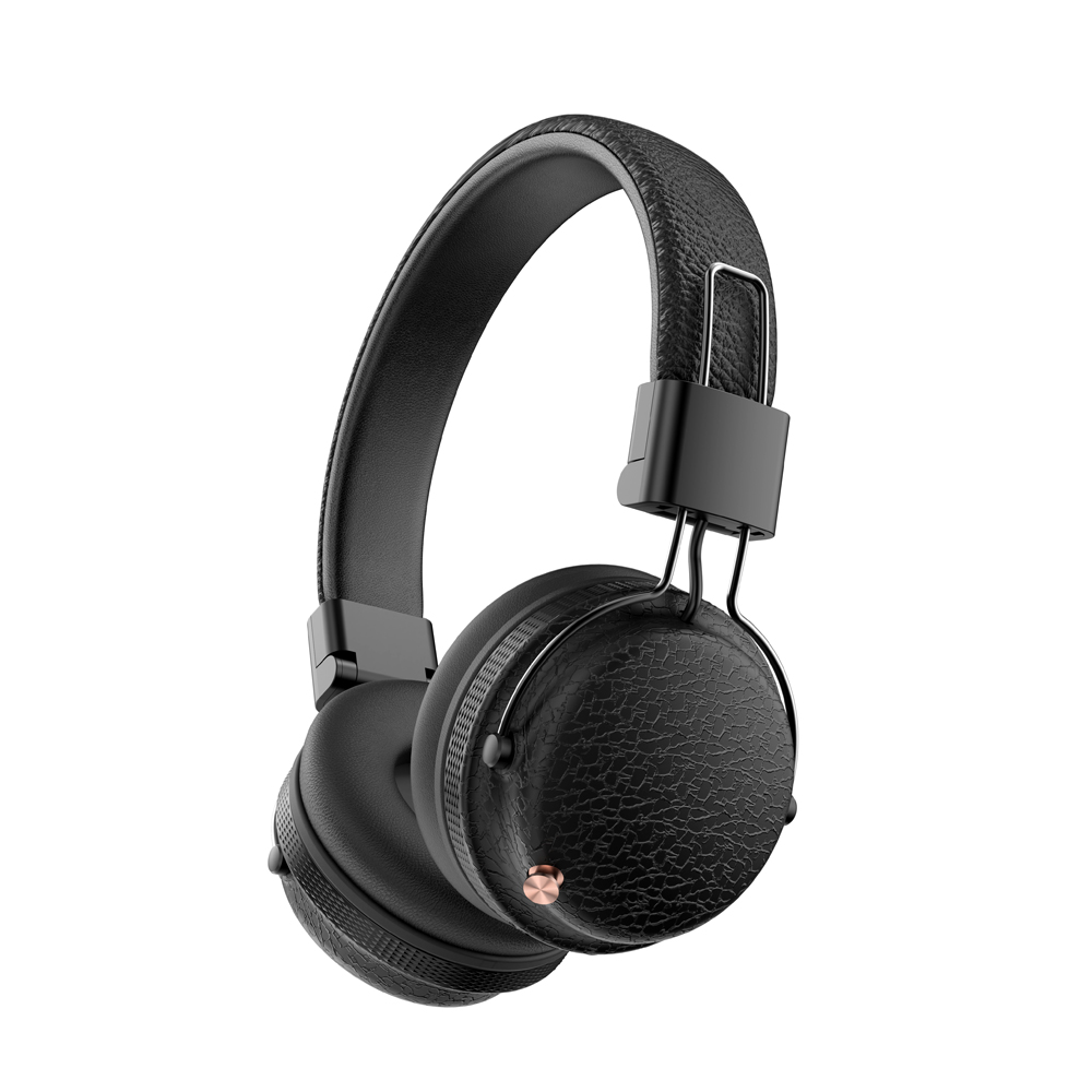 Musen Wireless Headphones on Ear AKZ-606, BLACK
