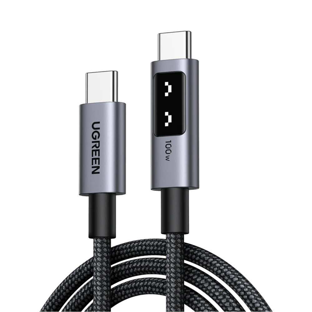 UGREEN Cable Uno Series Type-C to Type-C Fast Charging 5A/100W, 1M, Black | L509