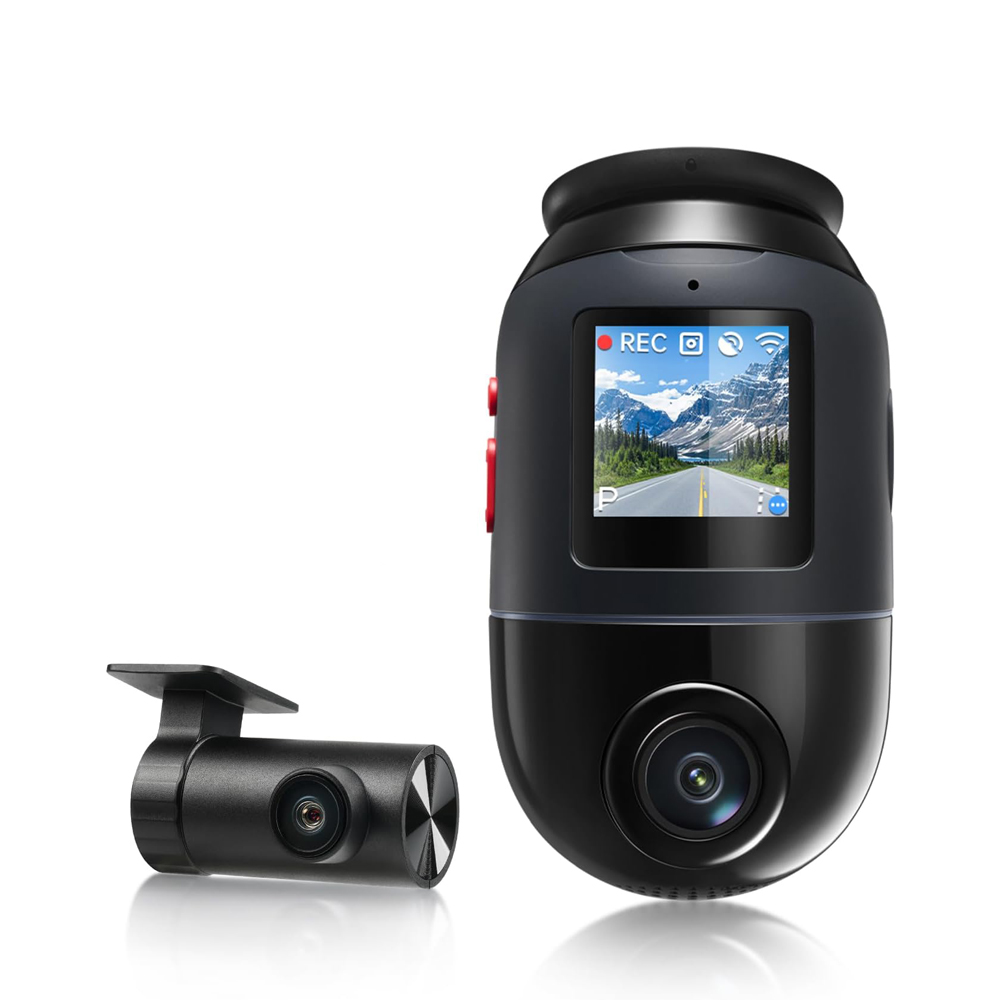 70Mai Smart Dash Cam Omni 4K X800-2 + Rear Camera, 128GB, Black