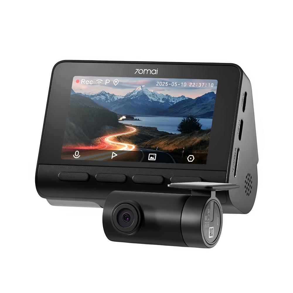 70Mai Smart Dash Cam A800SE-1 4K  + Rear Camera, Black