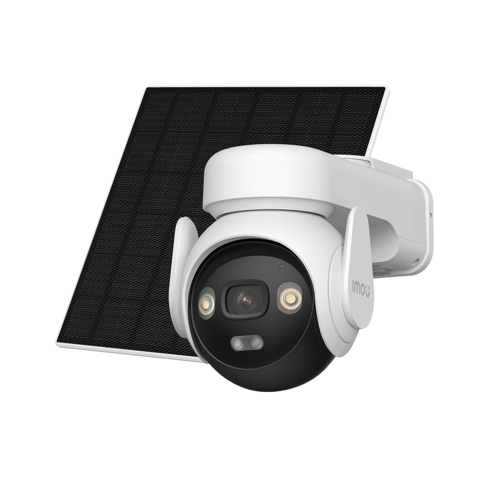 imou Outdoor AOV PT Security Camera with 5W Solar Panel Wi-Fi+4G 3K 5MP, White