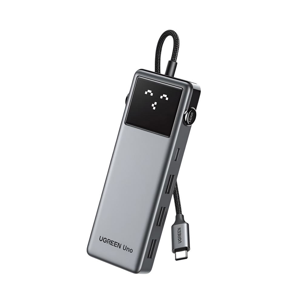 UGREEN HUB 6in1 USB-C To 4K@60Hz HDMI+3*USB-A 3.2, Series Uno | CM888, Grey