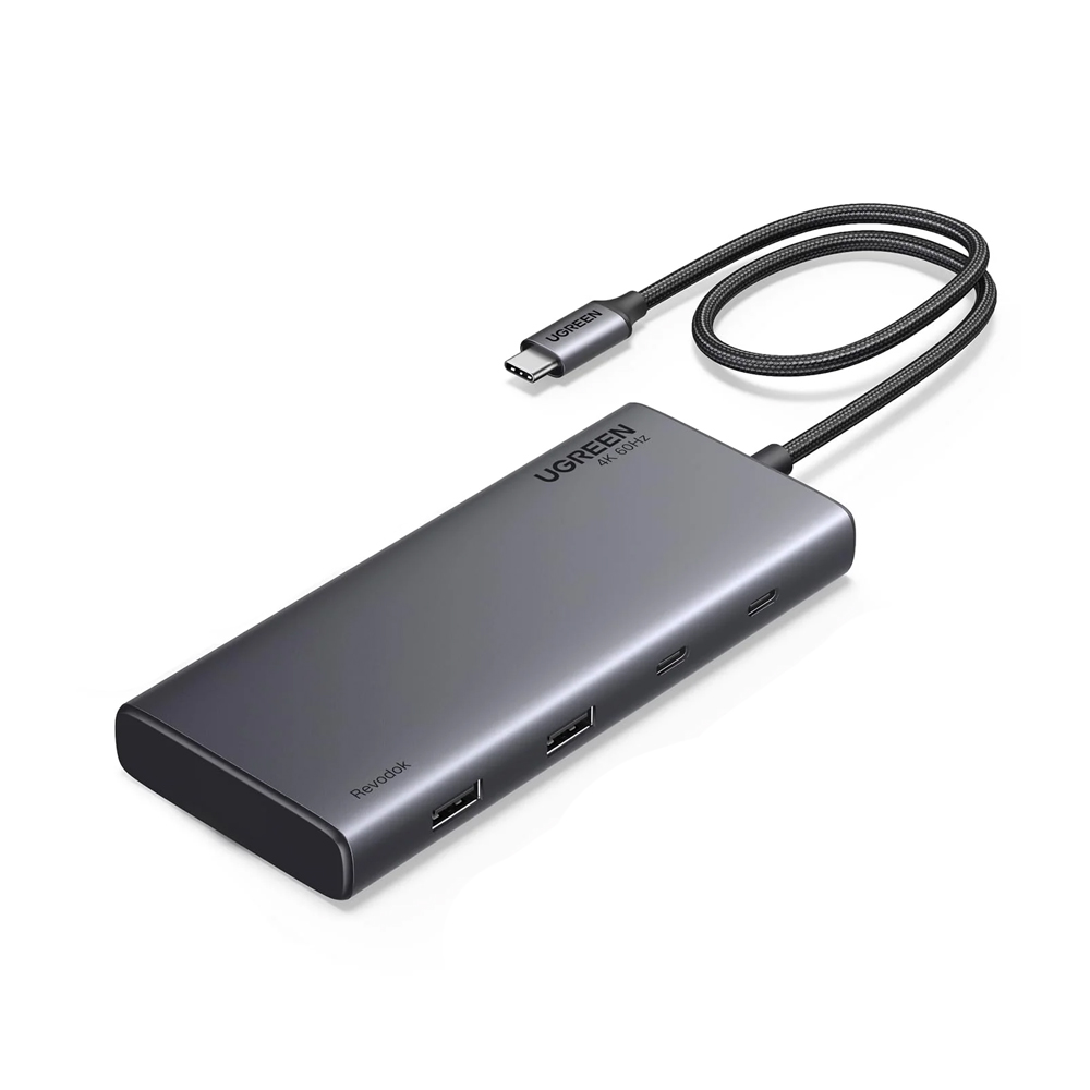 UGREEN HUB 8in1 USB-C to 2*HDMI 4K@60Hz + DP + 2*USB-A 3.2 + 2*USB-C 3.2 + PD 100W | CM639
