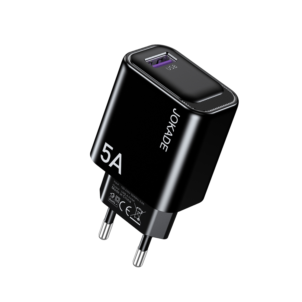 Jokade Wall Charger 1*USB-A 5A JB130, Black