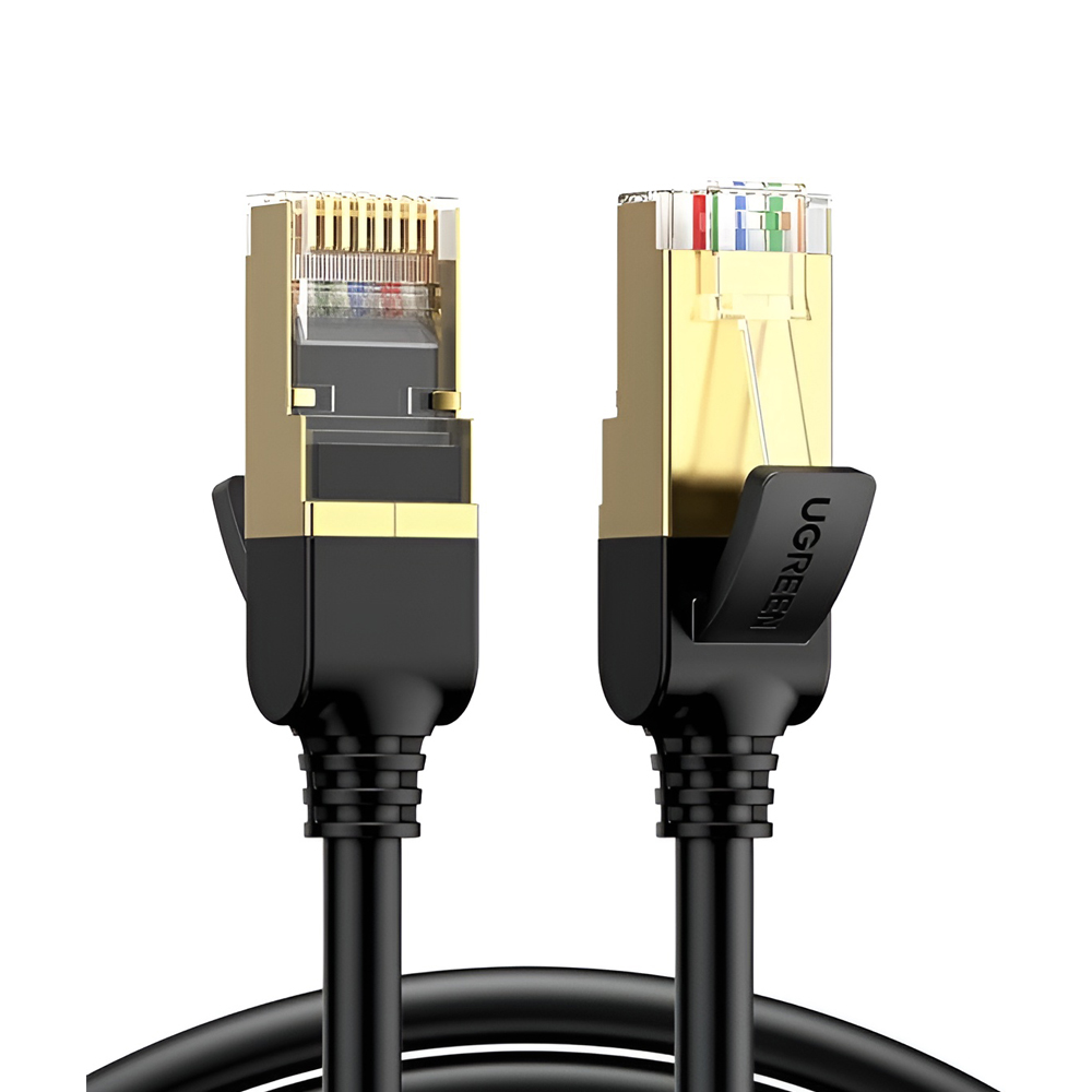 UGREEN Cat7 F/FTP Ethernet Cable, Pure Copper, Shielded, 10m, Black