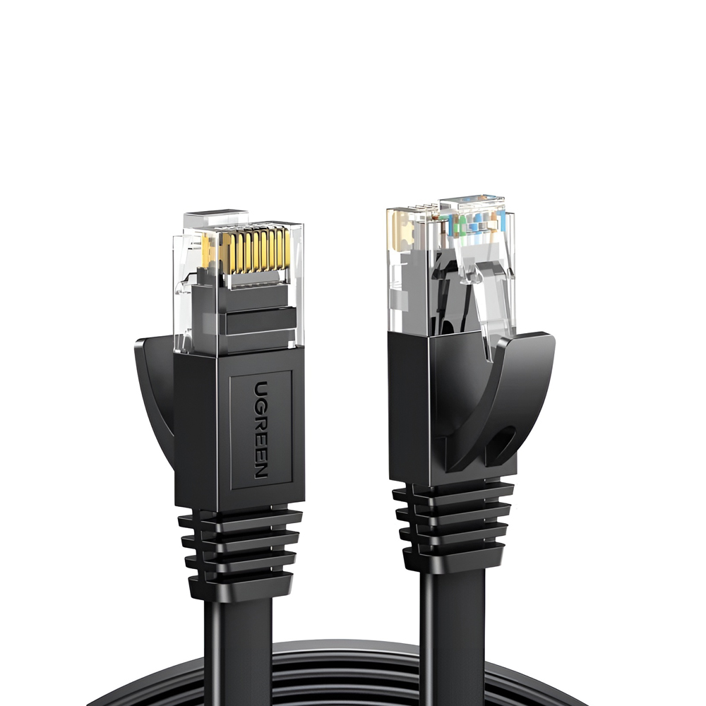 UGREEN Cat6 Flat Ethernet Cable, U/UTP, 1m, Black