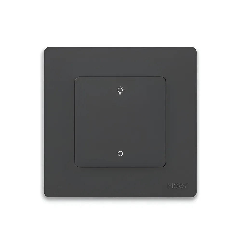 Moes Zigbee Star Ring Smart Dimmer Switch 1 Gang (Neutral Required), Grey